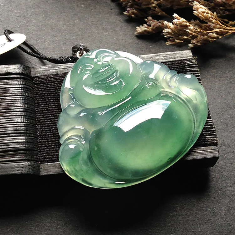 Natural Jade Pendant Jadeite Buddha Pendant PT293