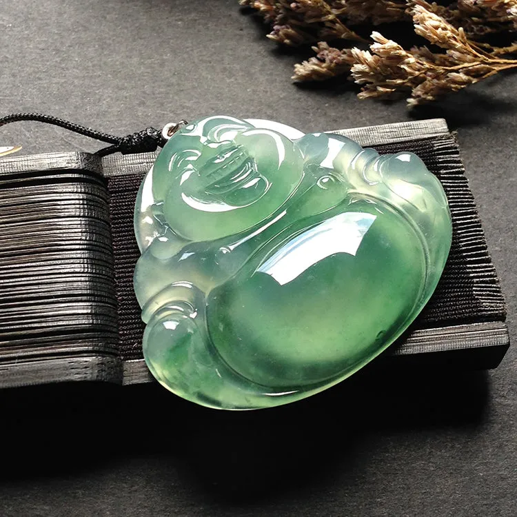 Natural Jade Pendant Jadeite Buddha Pendant PT293