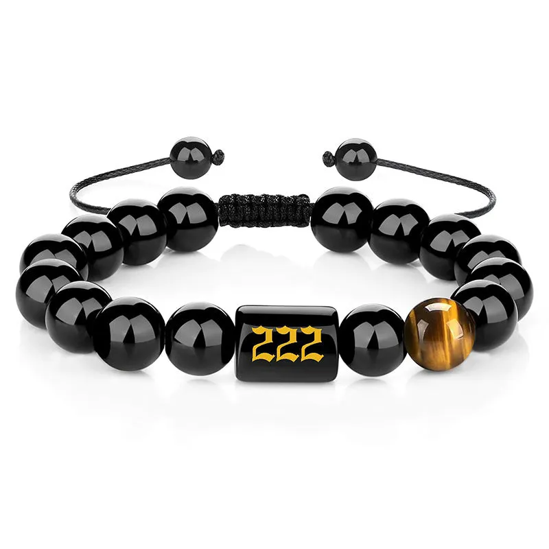 New Style 10mm Obsidian Bead Bracelet Fashion