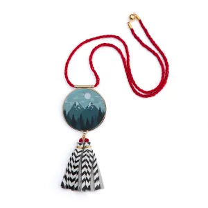 PEAKS & FIRS . tassel medallion