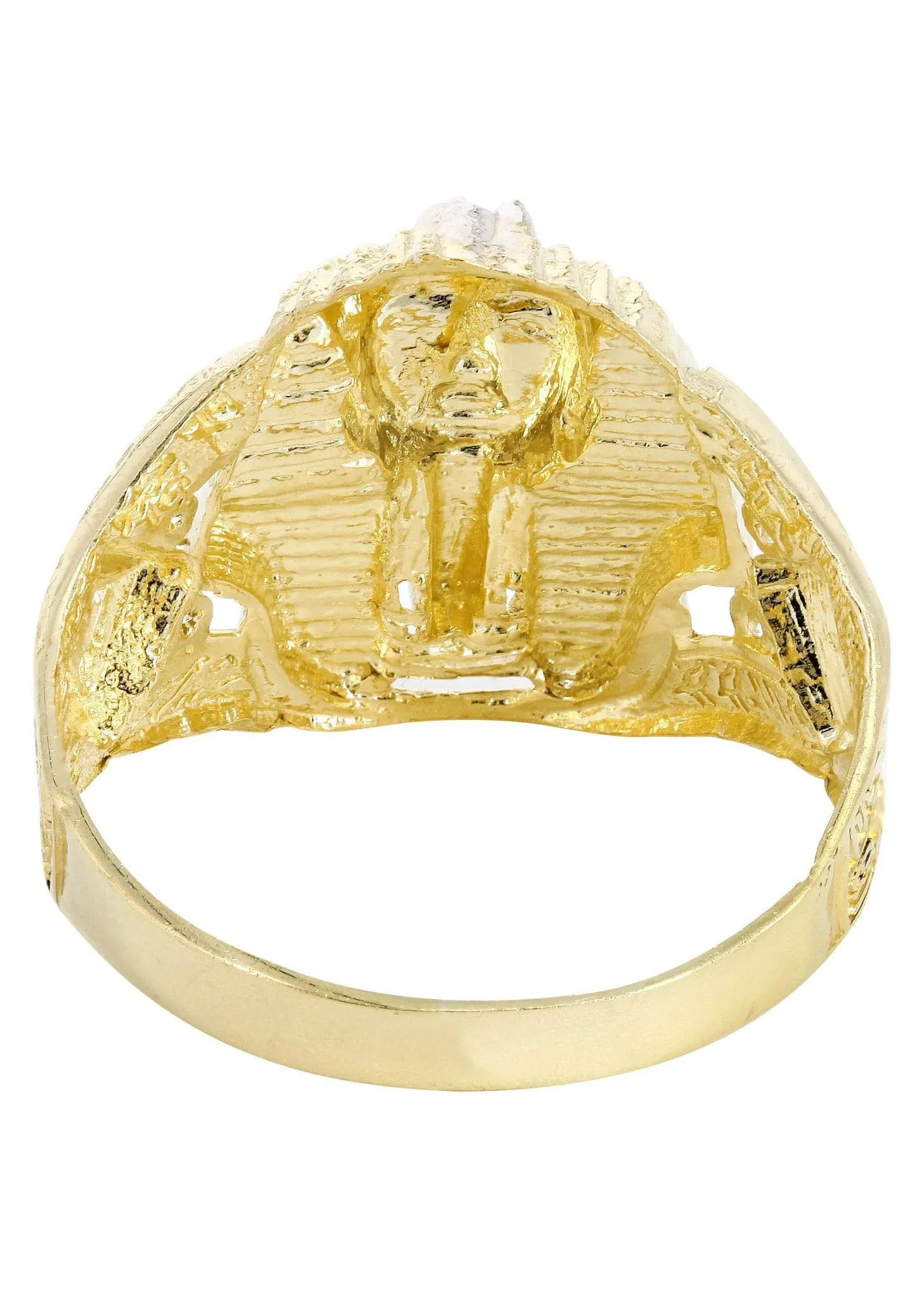 Pharoah 10K Gold Mens Ring | 4.2 Grams