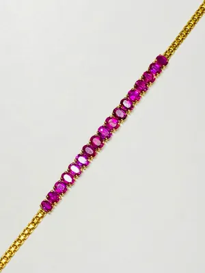 Pink Ruby Bracelet (18K)