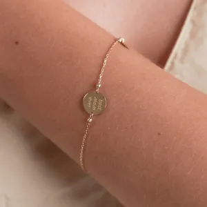 Real Gold Best Mom Ever Bracelet 6961-111 BR1431