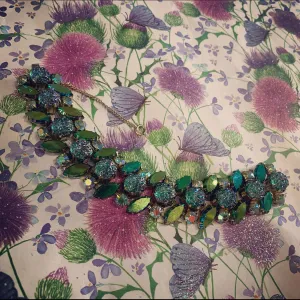 Schiaparelli Green Borealis Vintage Bracelet