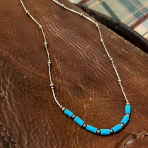 Silver and Turquoise Necklace