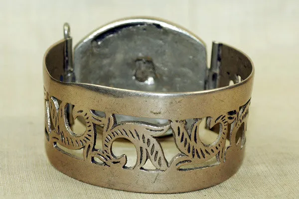 Silver Bracelet from Morocco with Niello Detail