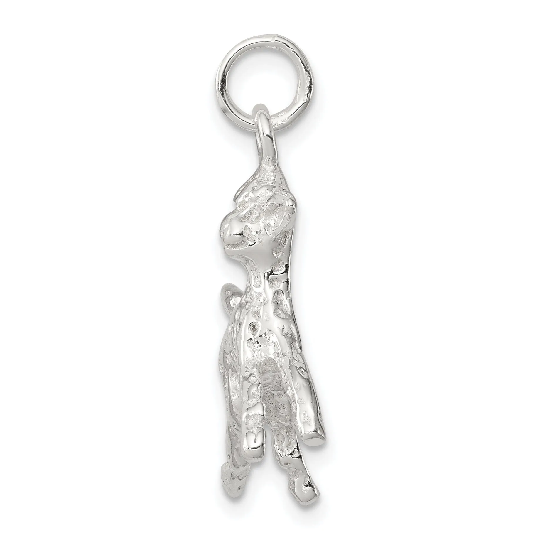 Solid Sterling Silver Lamb Charm Pendant