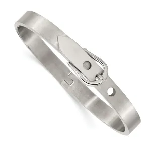 Stainless Steel Fancy Belt Hinged Bracelet