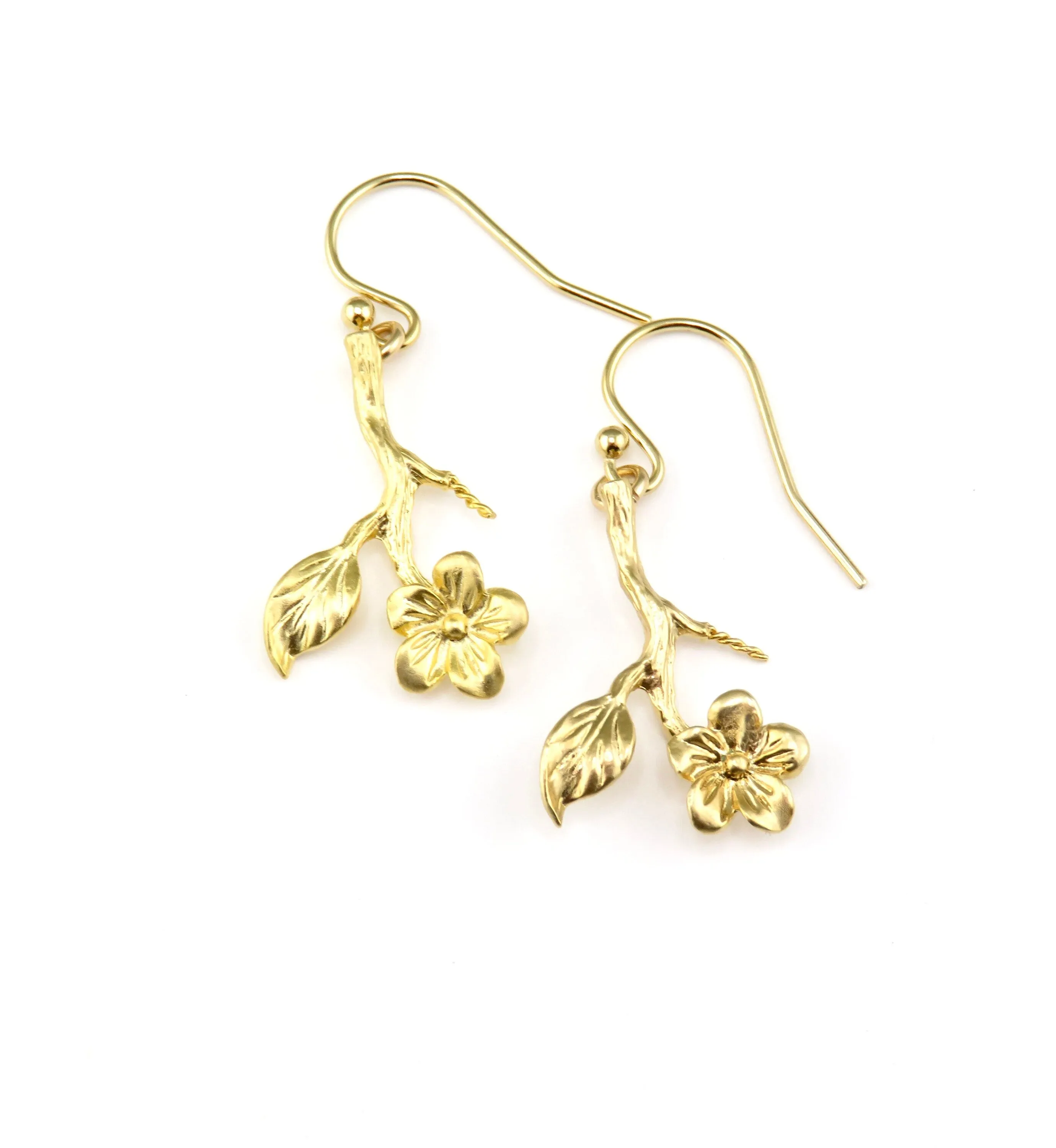 Stemmed Flower Earrings