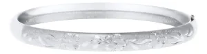 Sterling Silver Hand Engraved Bangle