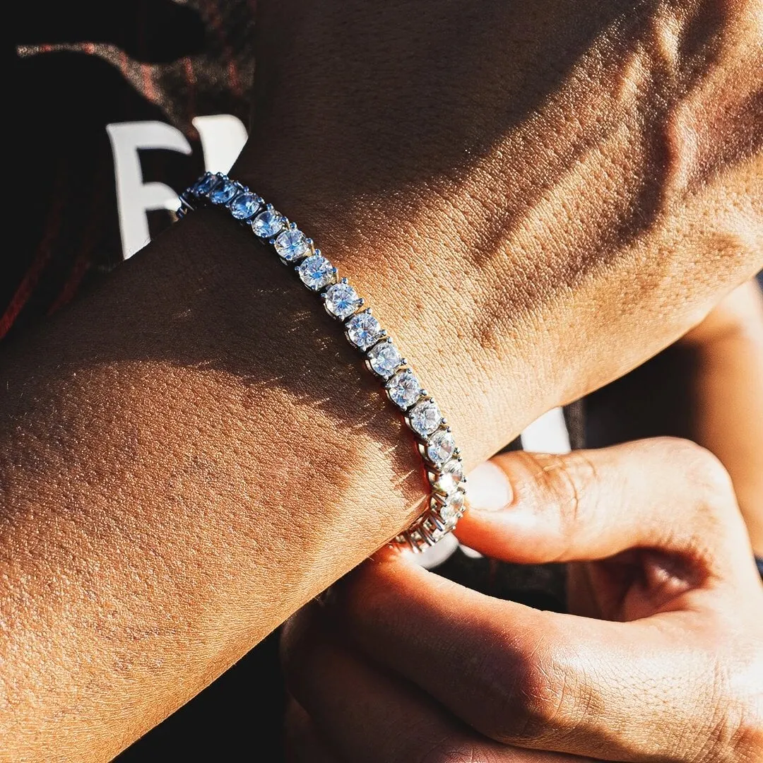 THE ICY SUMMER® - 3/4/5mm Tennis Bracelet White Gold Plated