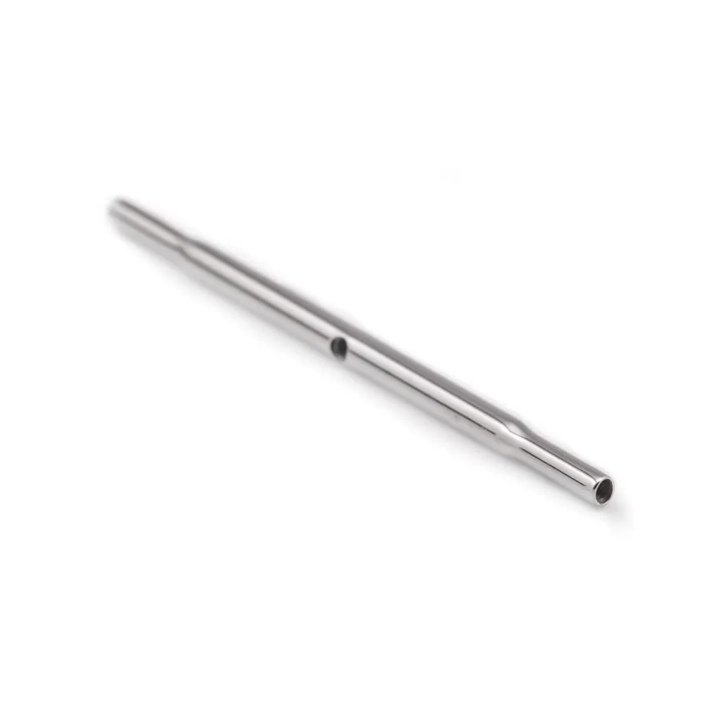 Tilum 14g 38mm Titanium Internally Threaded Straight Barbell Shaft with One Internal 1.2mm Threaded Center Hole - Price Per 1