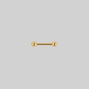 Titanium Nipple Bar - Gold