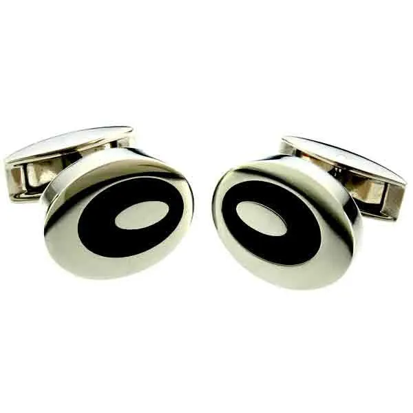 Titanium Oval Cufflinks