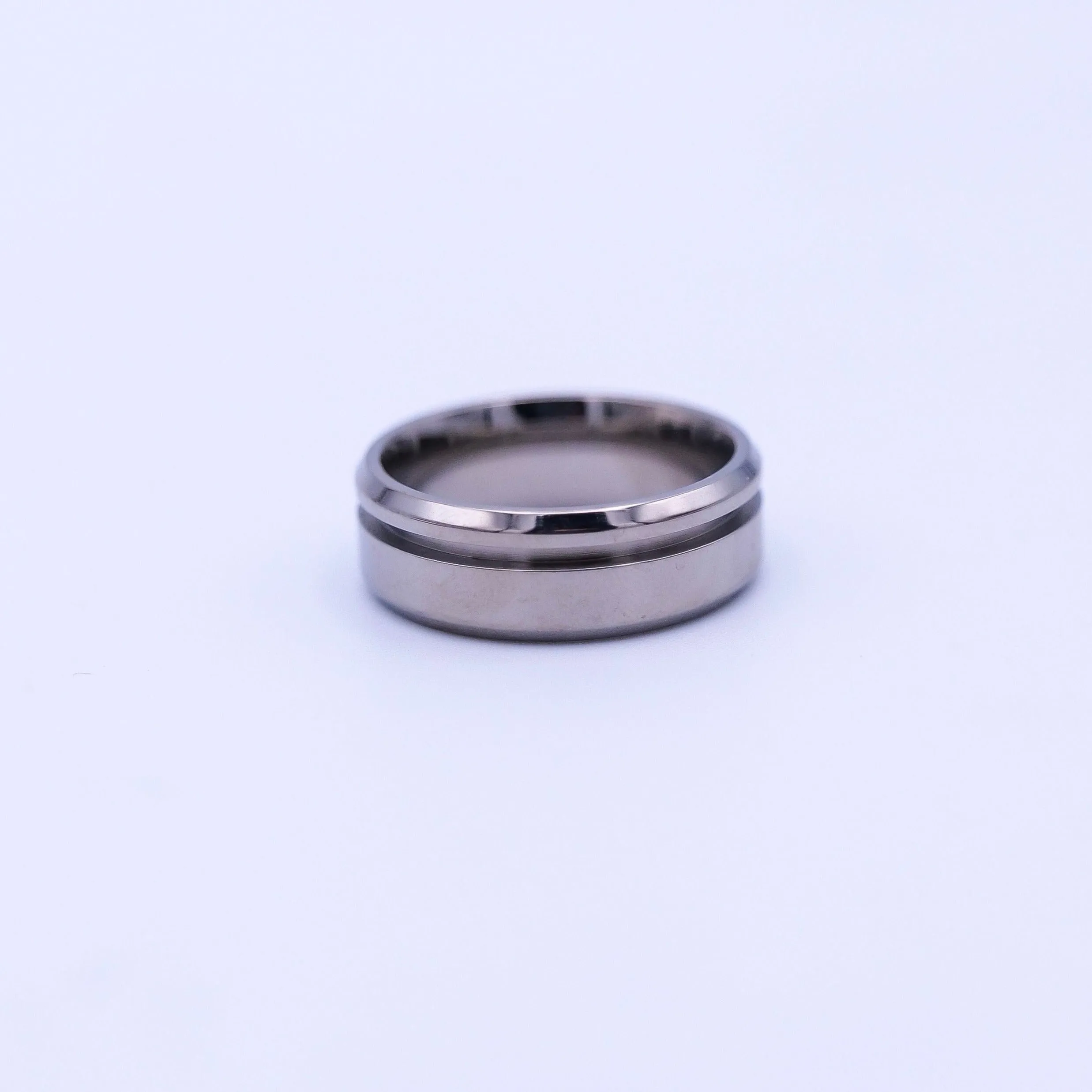 Titanium Ring Blank Offset Channel