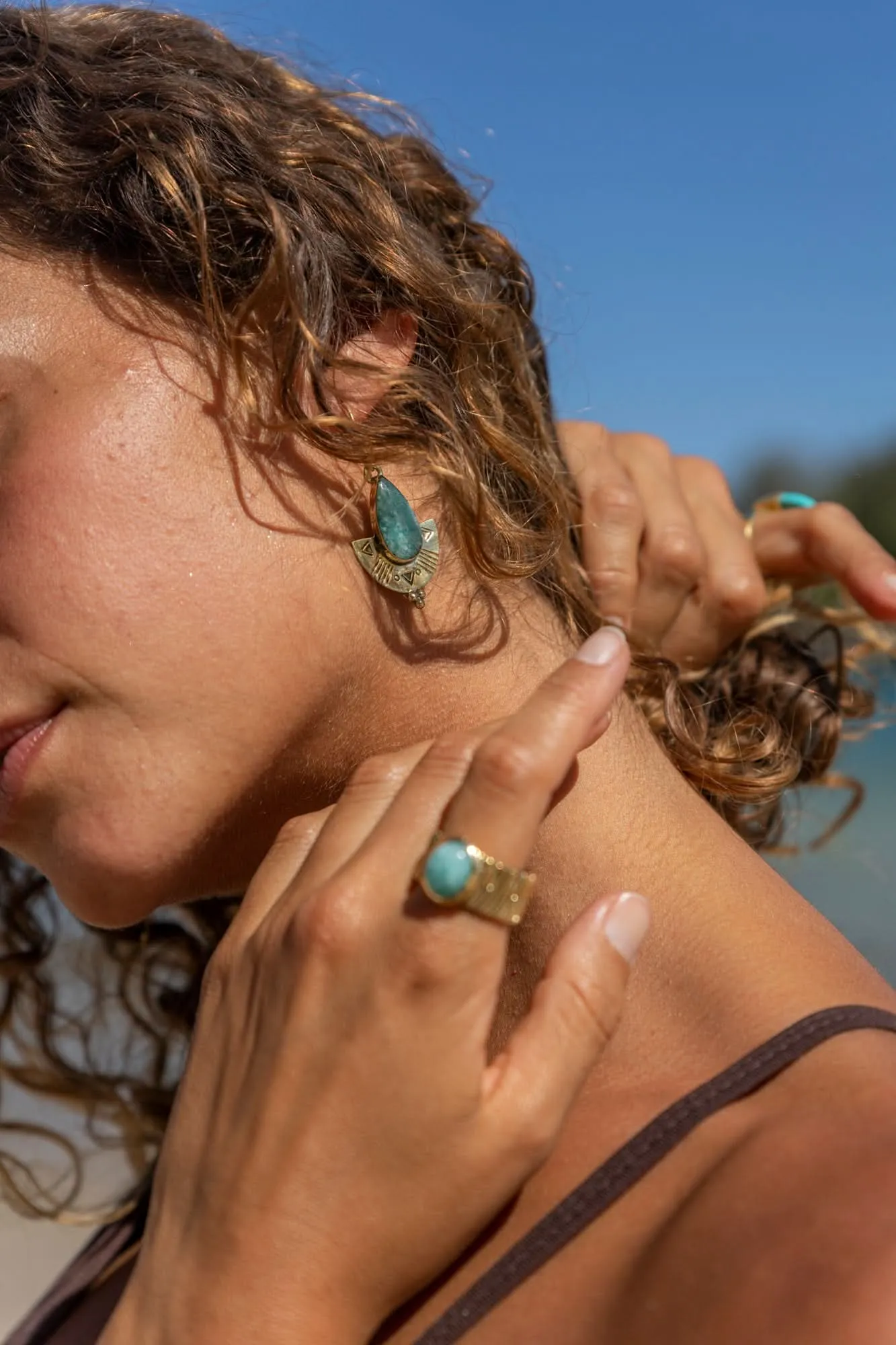 Tranquil Earrings - Turquoise