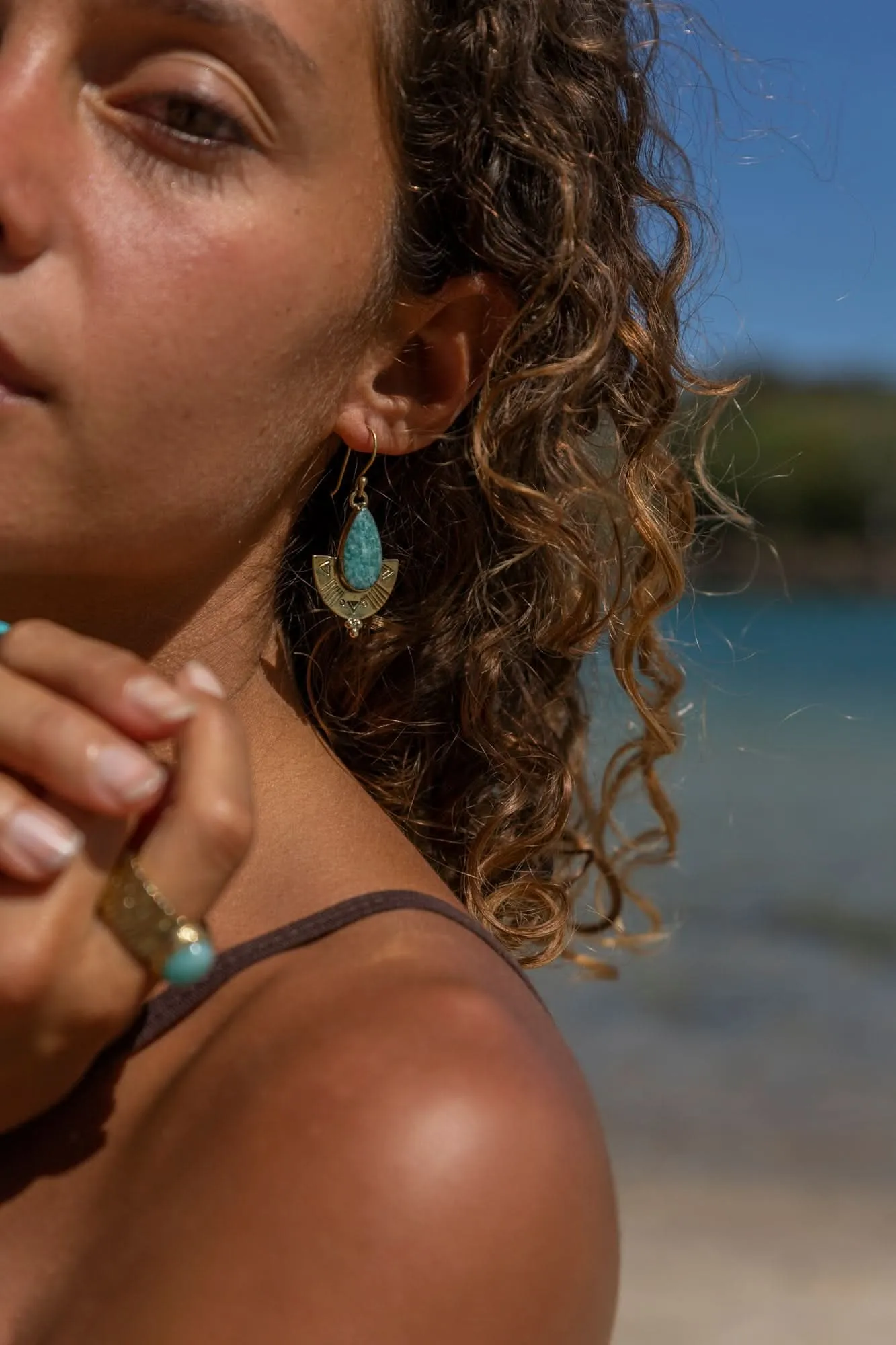 Tranquil Earrings - Turquoise