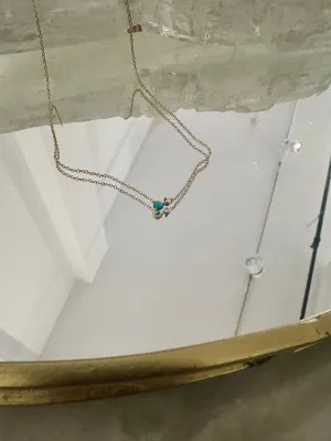 TURQUOISE & DIAMOND NECKLACE