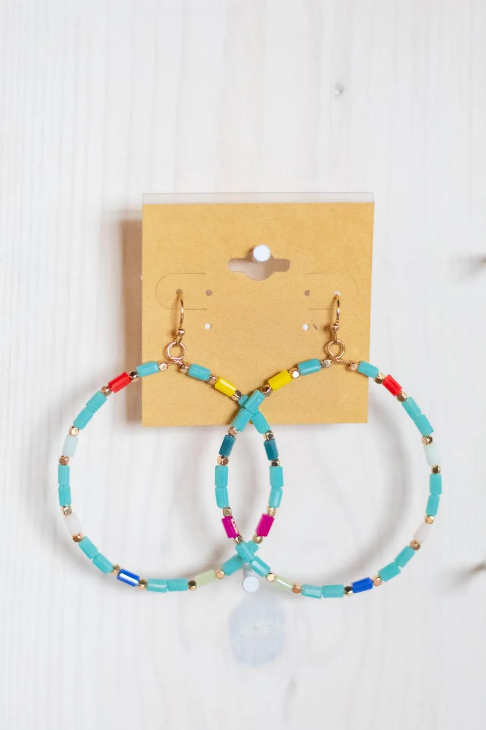 Turquoise Bead Hoop