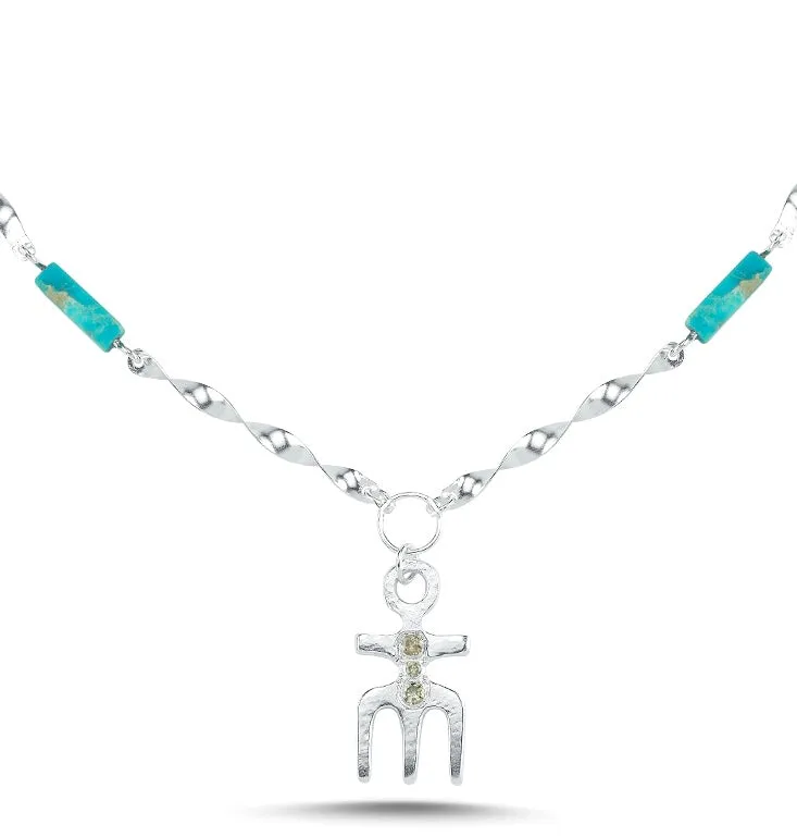 Turquoise Diamond Necklace