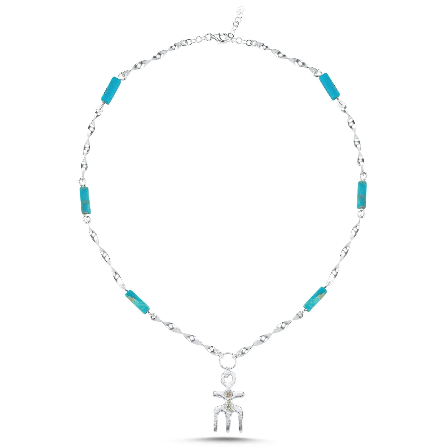 Turquoise Diamond Necklace