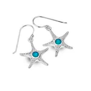 Turquoise Starfish Earrings