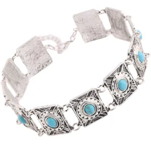 Turquoise Studded Choker Necklace