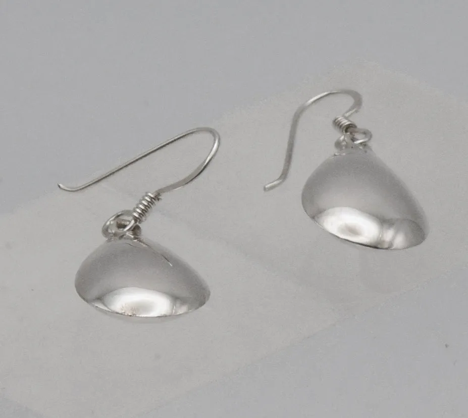 Vintage Sterling Silver Teardrop Dangle Earrings